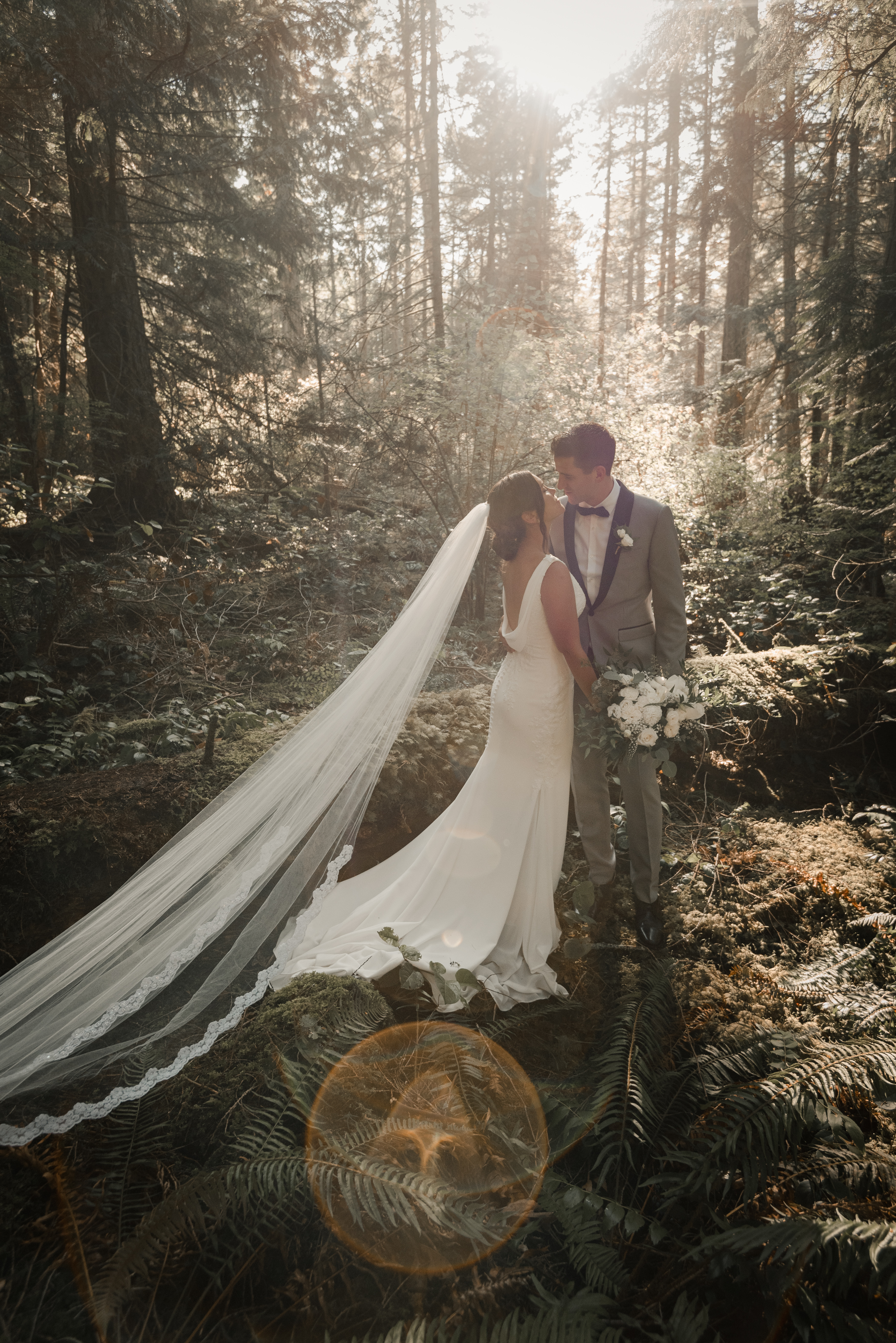 BC wedding photography in a PNW Forest