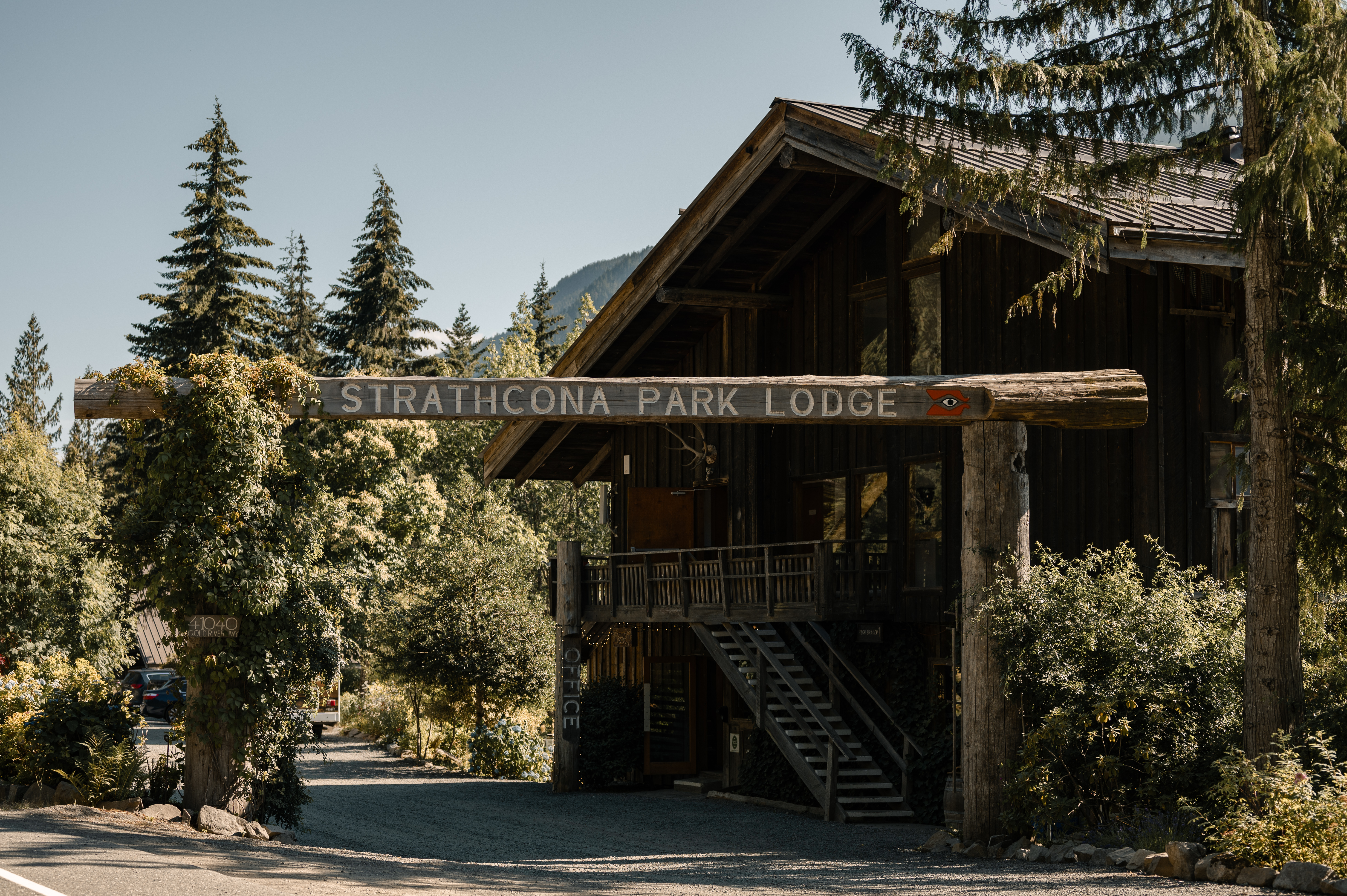 The main wedding venue at Strathcona Park Lodge on Vancouver Island